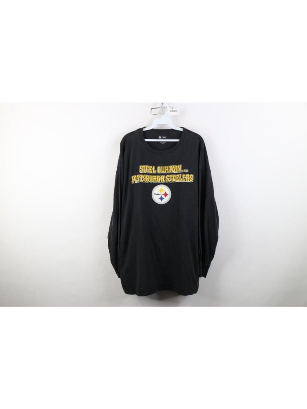 Vintage Y2K NFL Mens 2XL Faded Pittsbrugh Steelers Football Long Sleeve T-Shirt